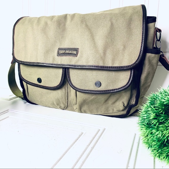 True Religion Messenger Jumbo Green 